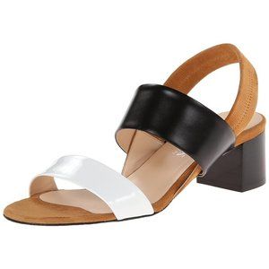 New Aquatalia by Marvin K 'Celia' Black and White Block Heel Sandal $395